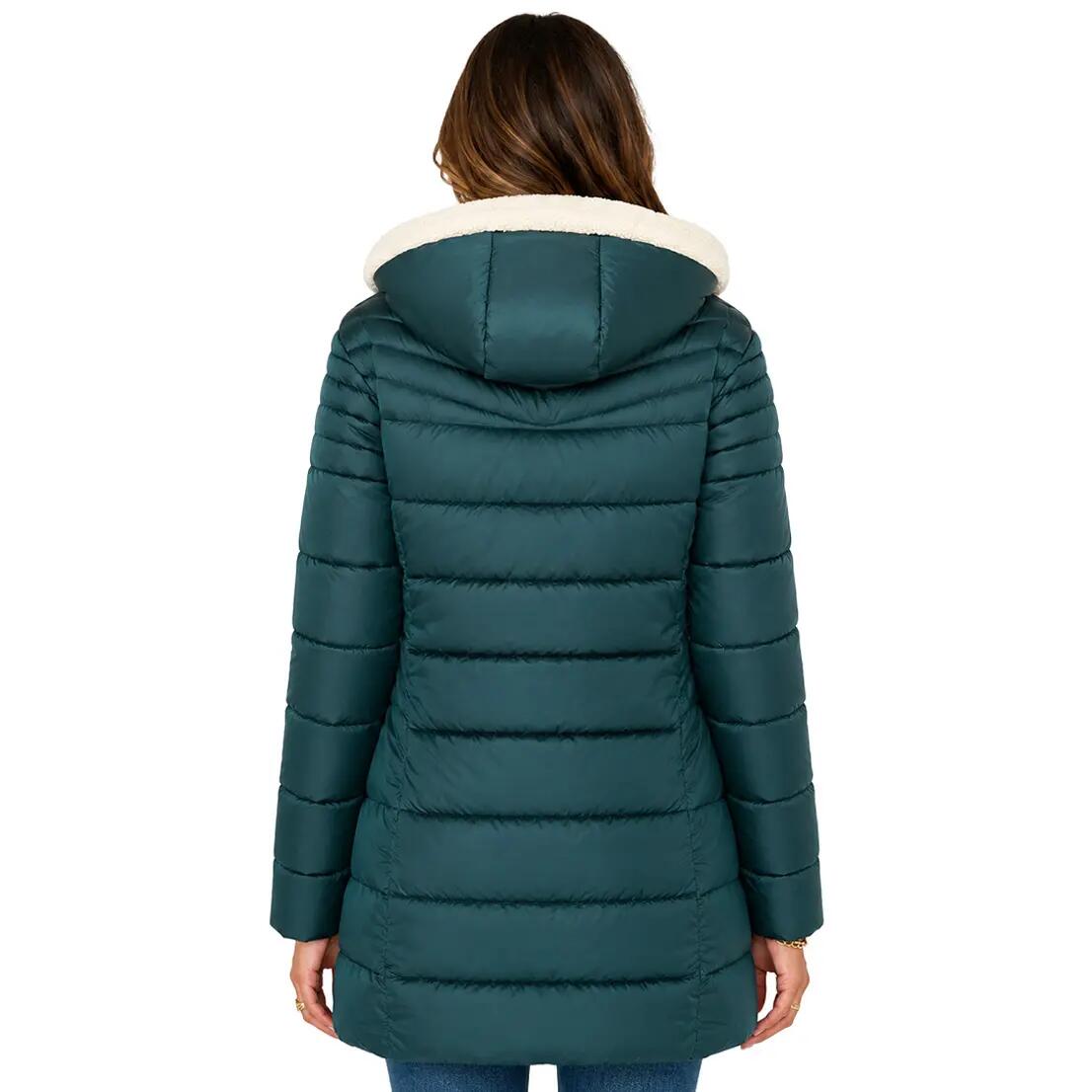 Parka – Escursionismo – Donna – Imbottita, cappuccio asportabile – Verde scuro 6/6