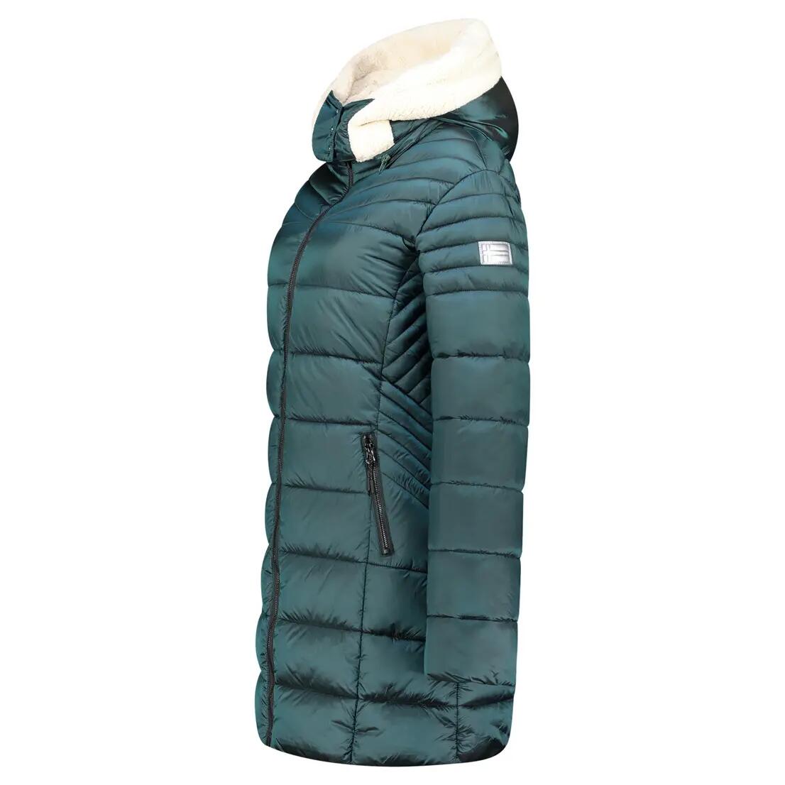 Parka – Escursionismo – Donna – Imbottita, cappuccio asportabile – Verde scuro 4/6