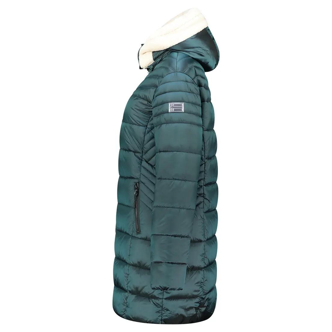 Parka – Escursionismo – Donna – Imbottita, cappuccio asportabile – Verde scuro 3/6