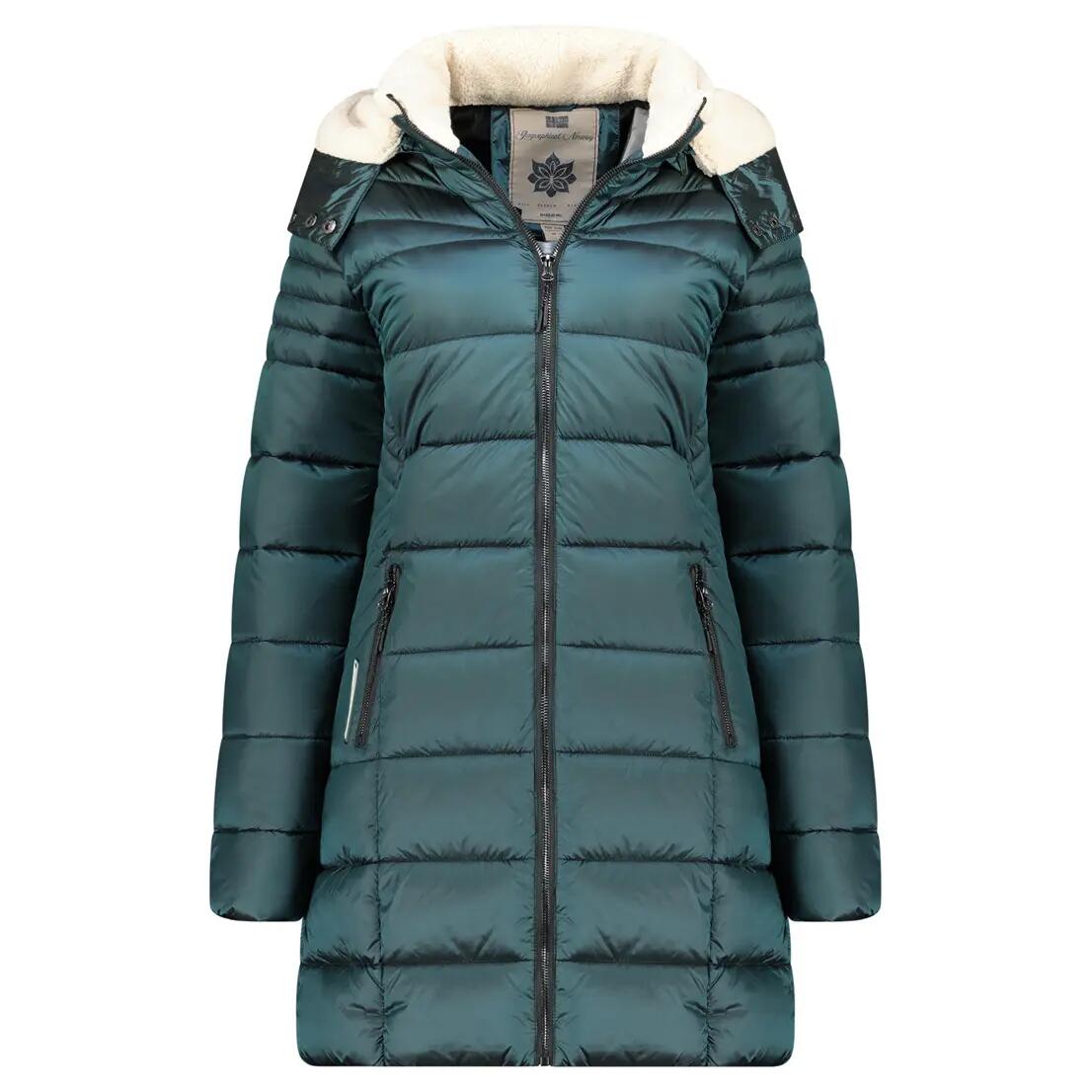 Parka – Escursionismo – Donna – Imbottita, cappuccio asportabile – Verde scuro 2/6