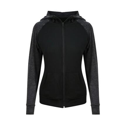 Gestreifter Damen-Zip-Hoodie Just Cool Zoodie