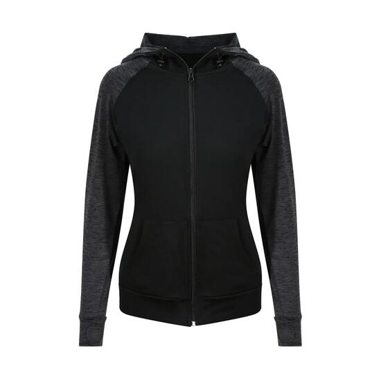 Gestreifter Damen-Zip-Hoodie Just Cool Zoodie