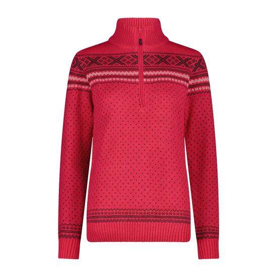 Pullover 1/2 Reißverschluss Damen CMP Wooltech