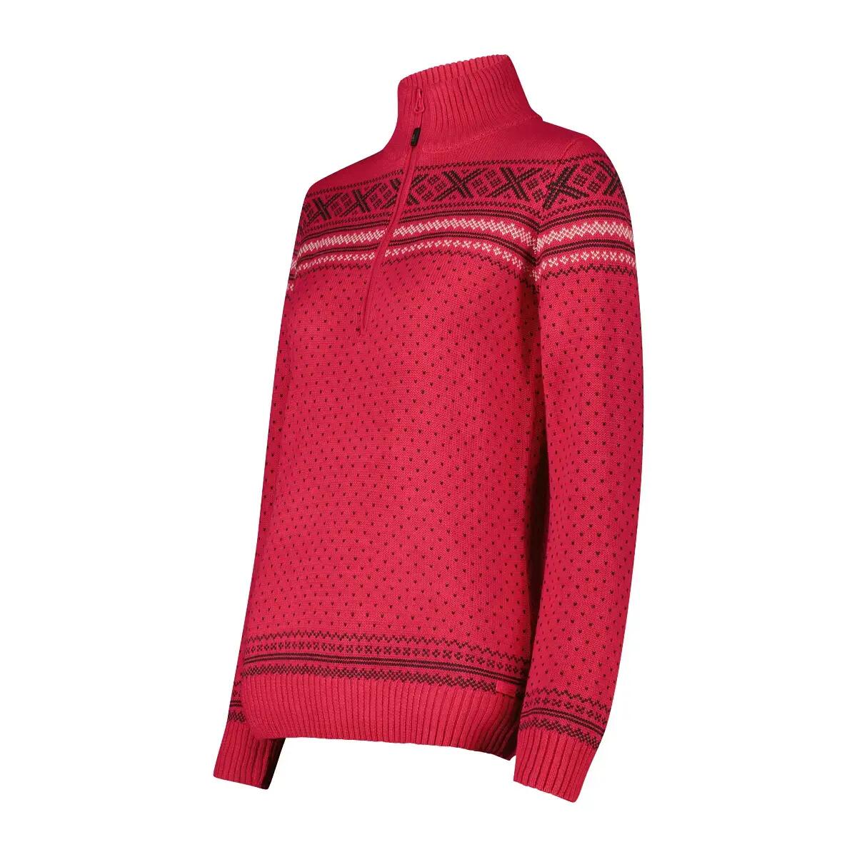 Maglione da donna con 1/2 di zip CMP Wooltech 3/3