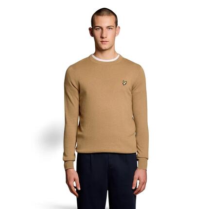 Pull col rond en coton mérinos Lyle & Scott