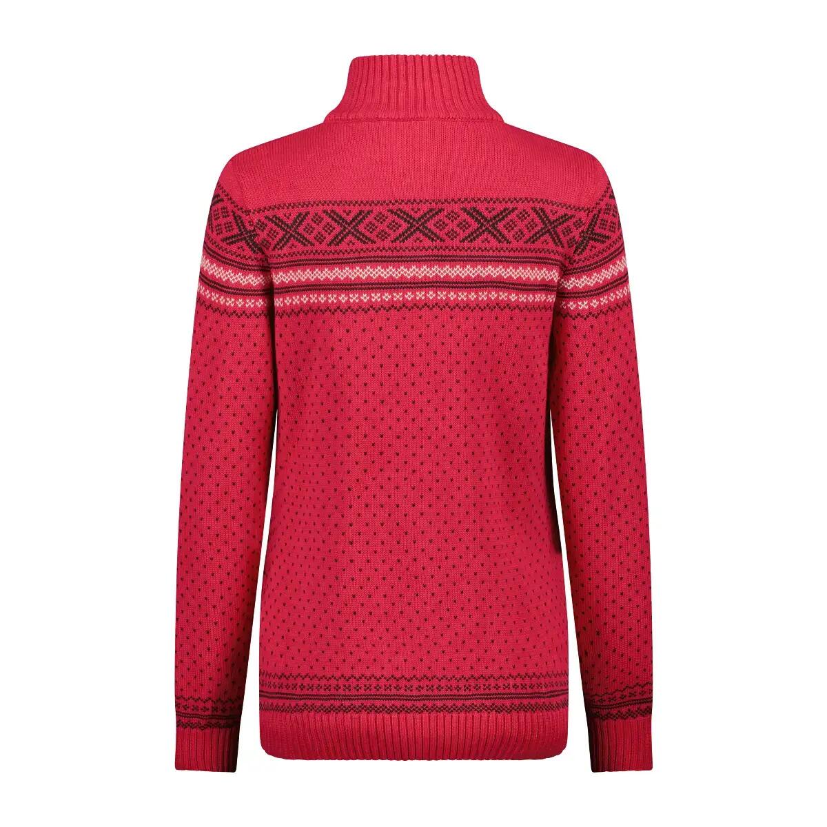 Maglione da donna con 1/2 di zip CMP Wooltech 2/3