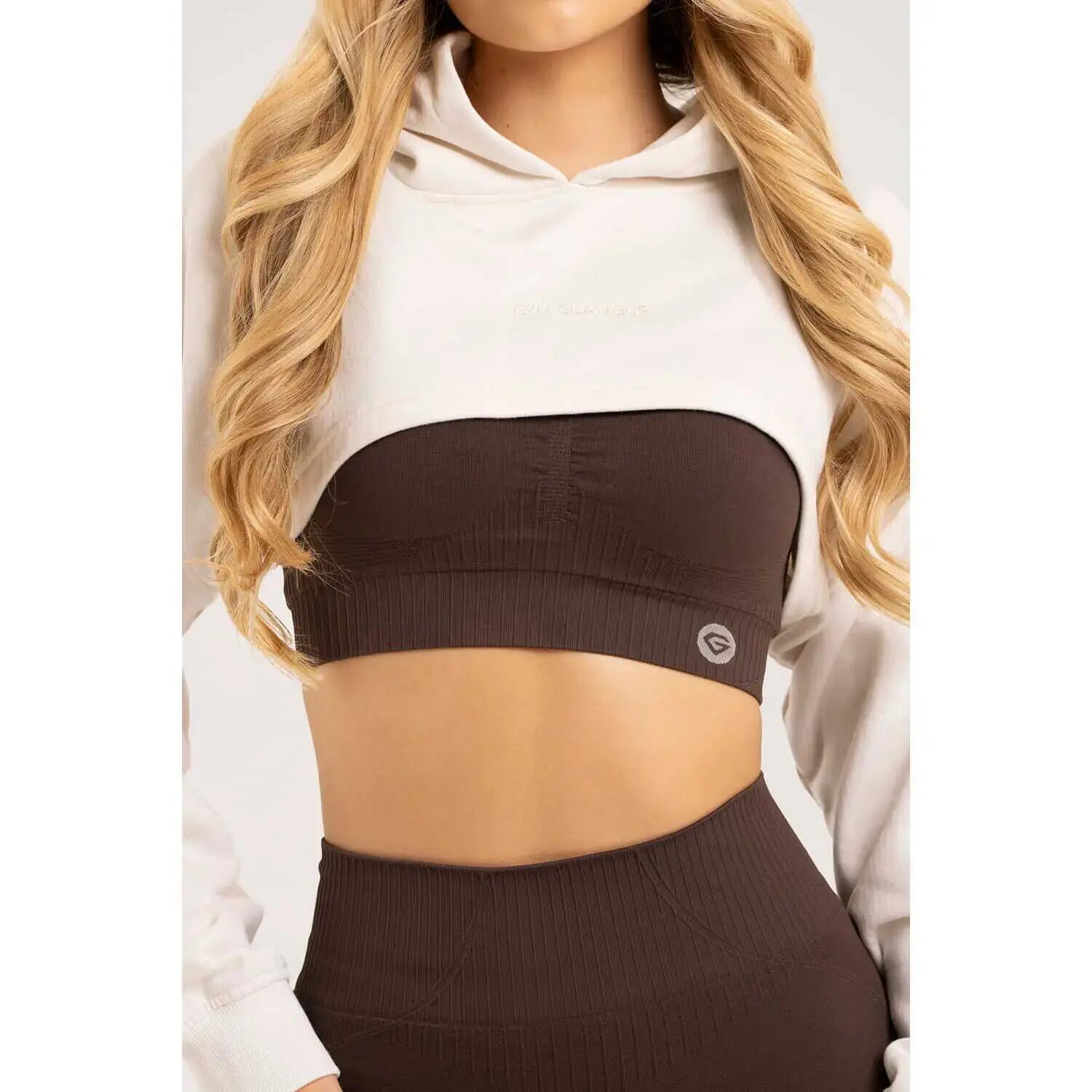 Dames Cropped Hoodie Gym Glamour 5/5