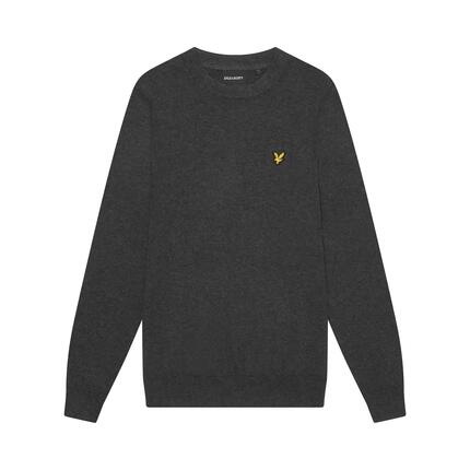 Pull col rond en coton mérinos Lyle & Scott