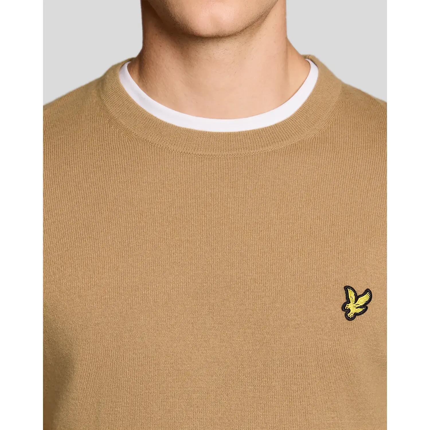 Pullover mit Rundhalsausschnitt aus Merino-Baumwolle Lyle & Scott 4/5