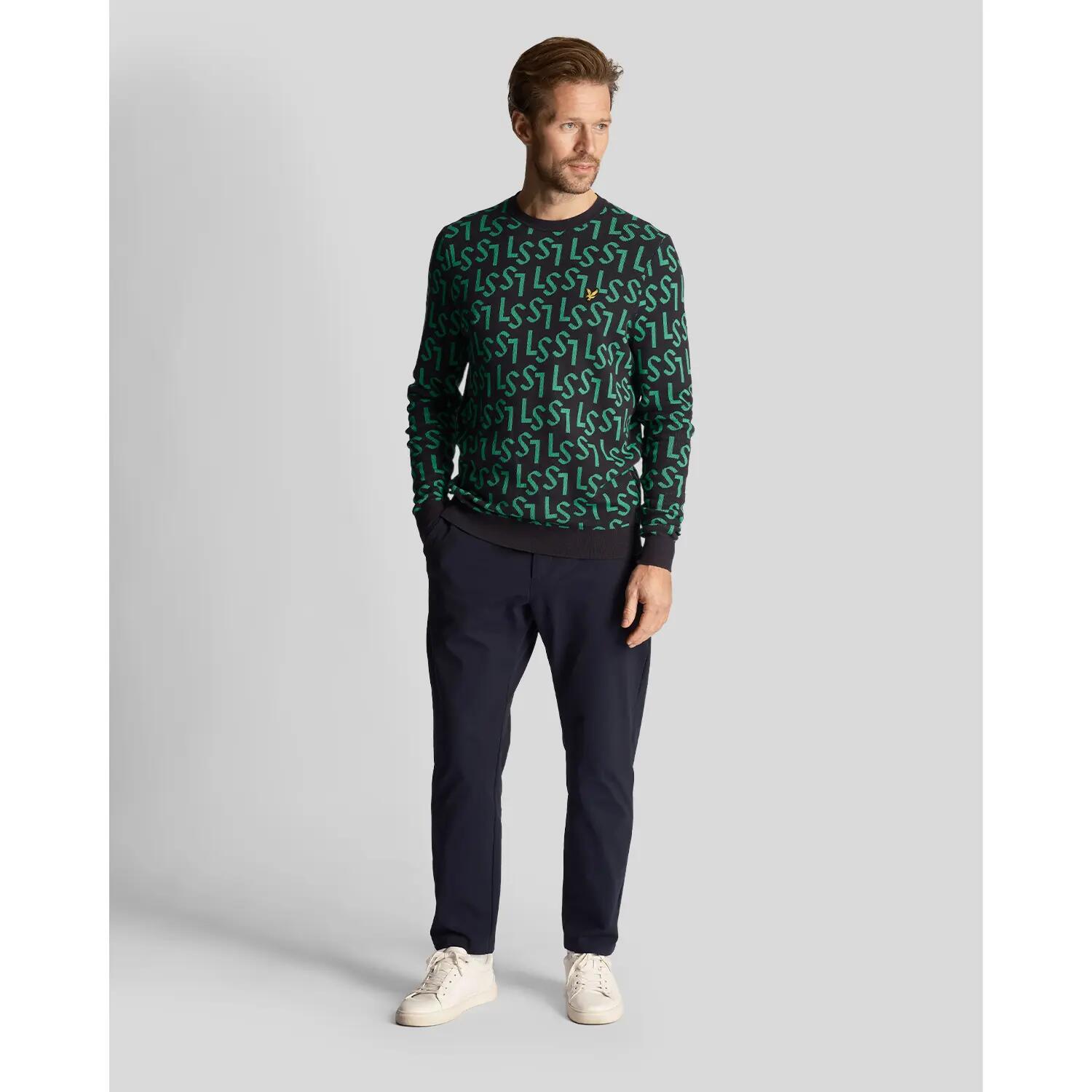 Pullover mit Rundhalsausschnitt Lyle & Scott Monogram 3/5