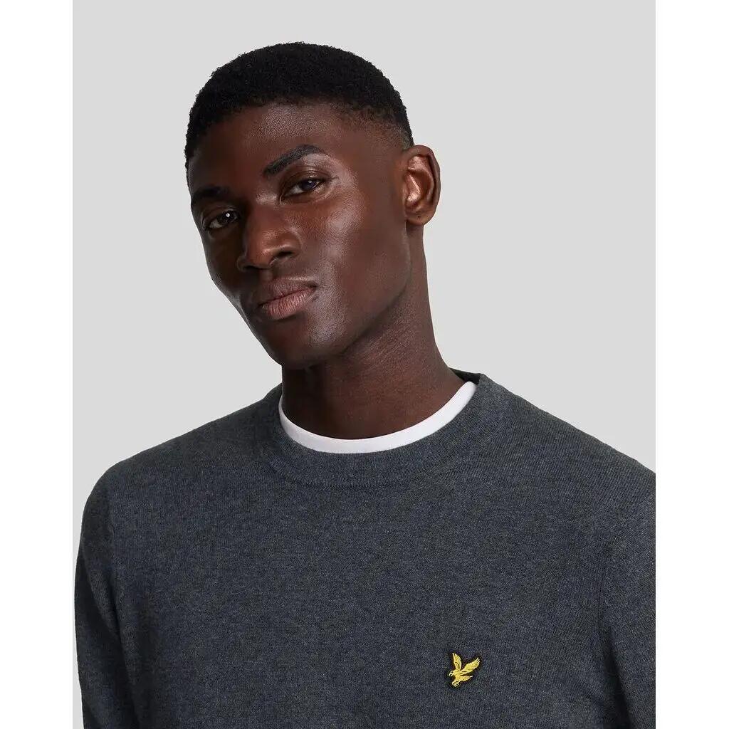Sweter z okrągłym dekoltem z bawełny merino Lyle & Scott 6/6