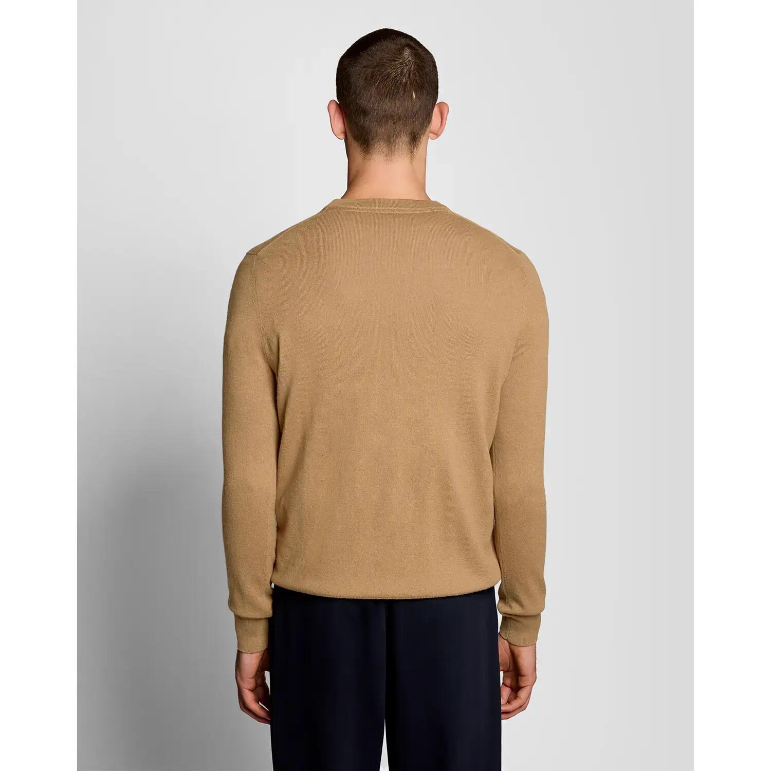 Pullover mit Rundhalsausschnitt aus Merino-Baumwolle Lyle & Scott 3/5