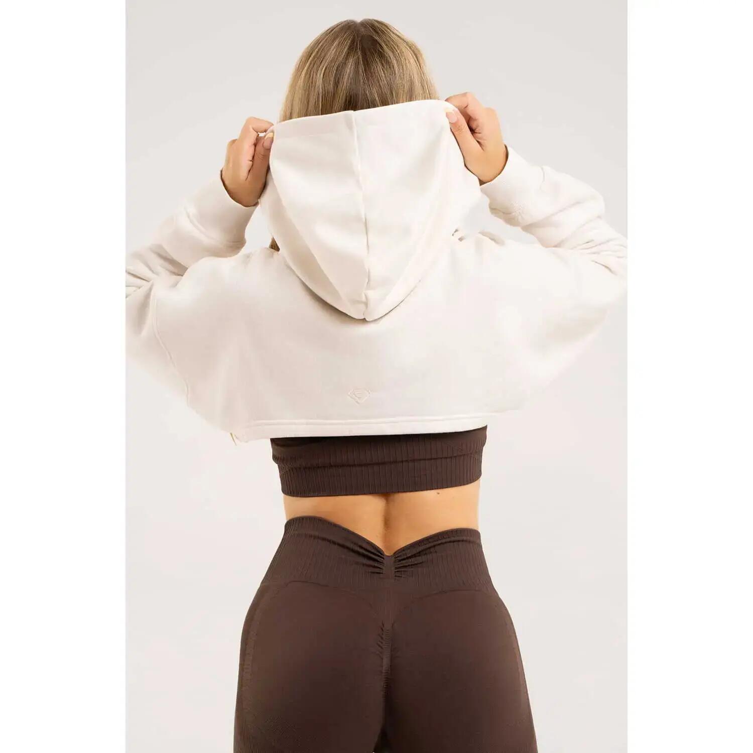 Dames Cropped Hoodie Gym Glamour 3/5