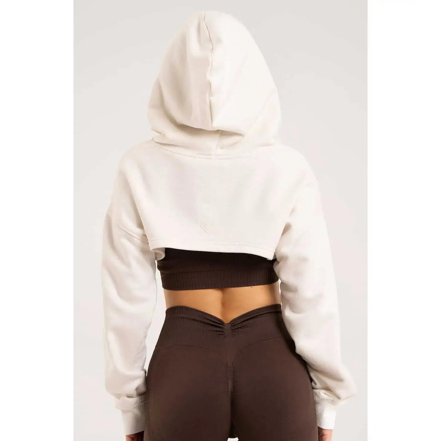 Dames Cropped Hoodie Gym Glamour 2/5
