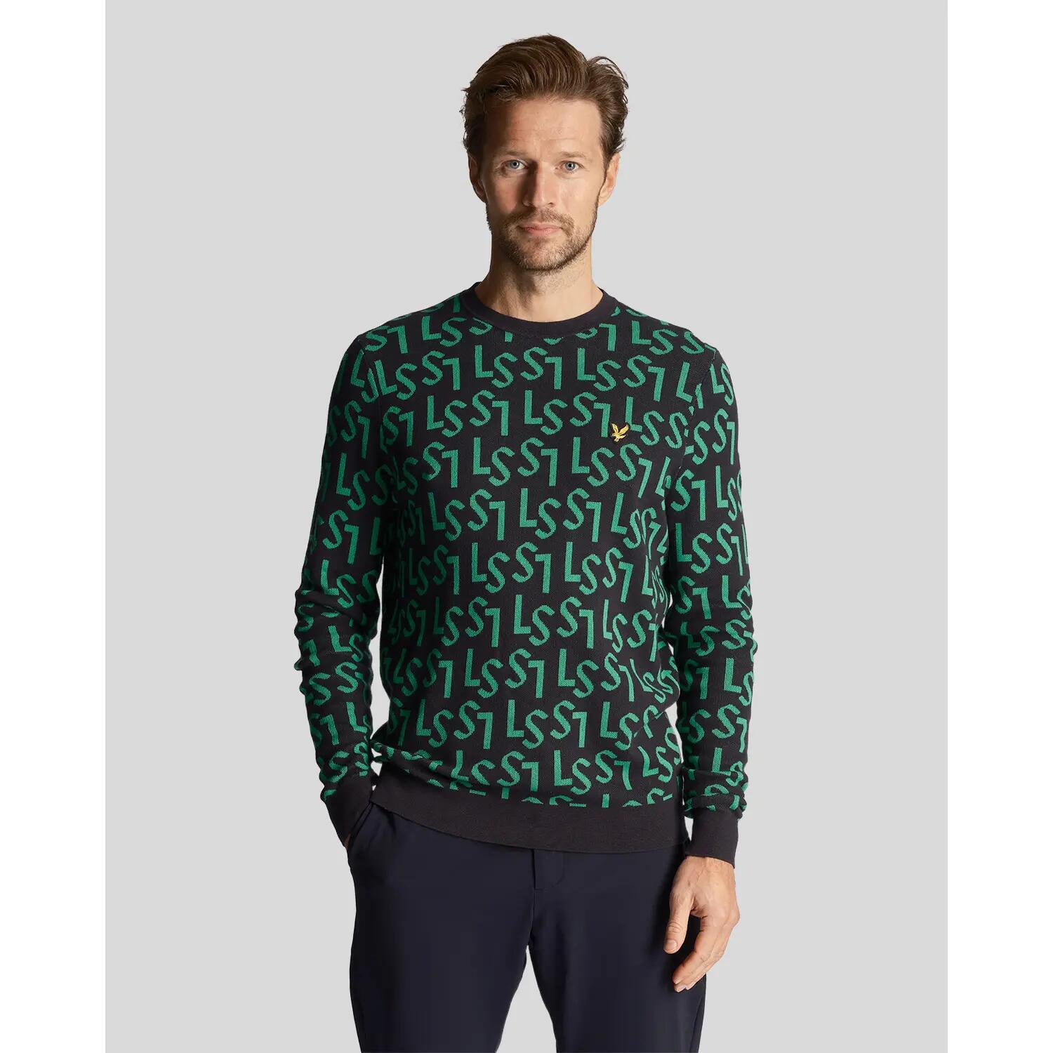 Pullover mit Rundhalsausschnitt Lyle & Scott Monogram 2/5