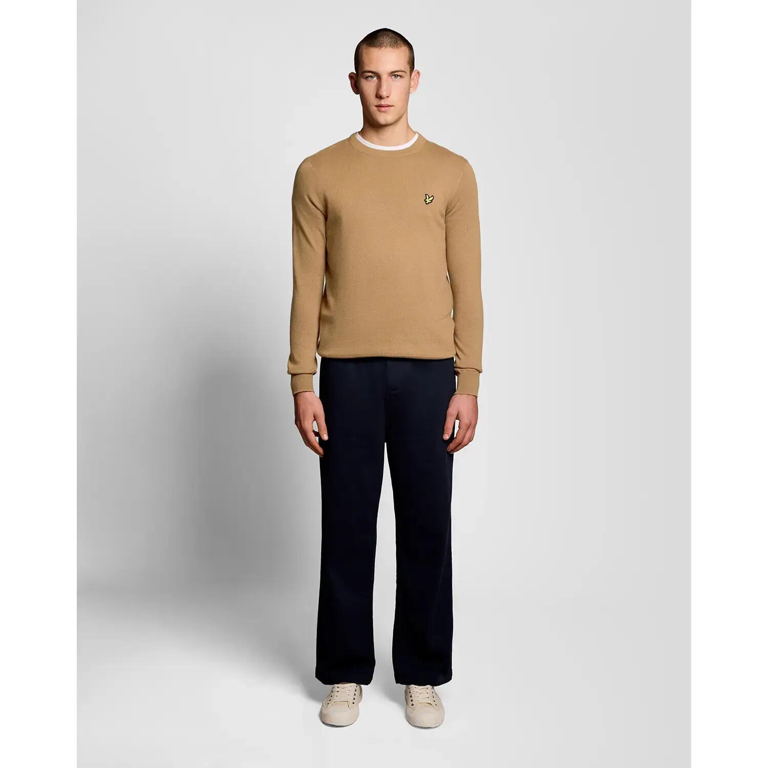 Pullover mit Rundhalsausschnitt aus Merino-Baumwolle Lyle & Scott 2/5