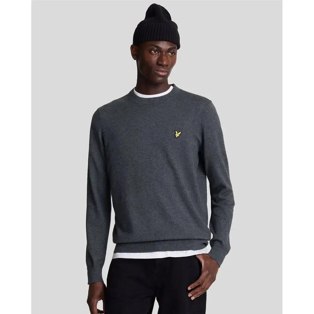 Sweter z okrągłym dekoltem z bawełny merino Lyle & Scott 3/6
