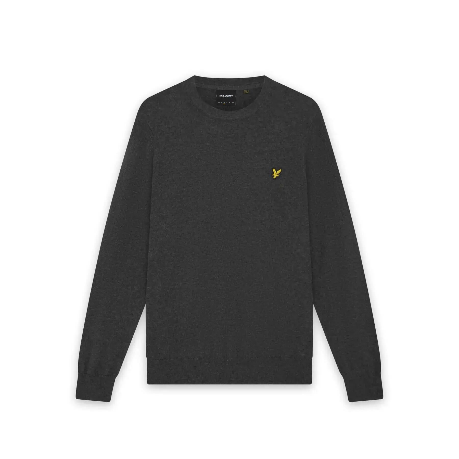 Sweter z okrągłym dekoltem z bawełny merino Lyle & Scott 2/6