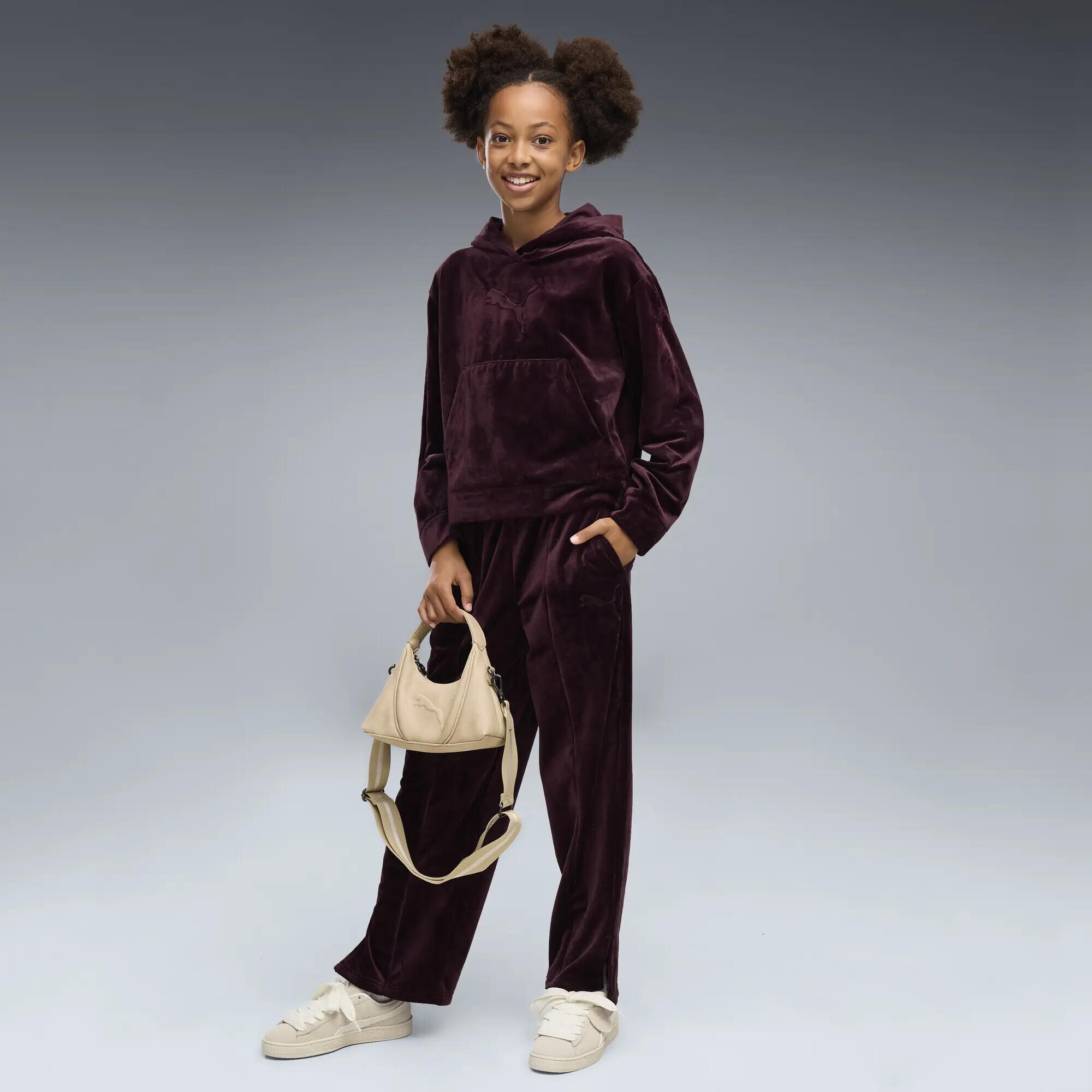 Hoodie court décontracté en velours Essentials Elevated Enfant et Adolescent 4/5
