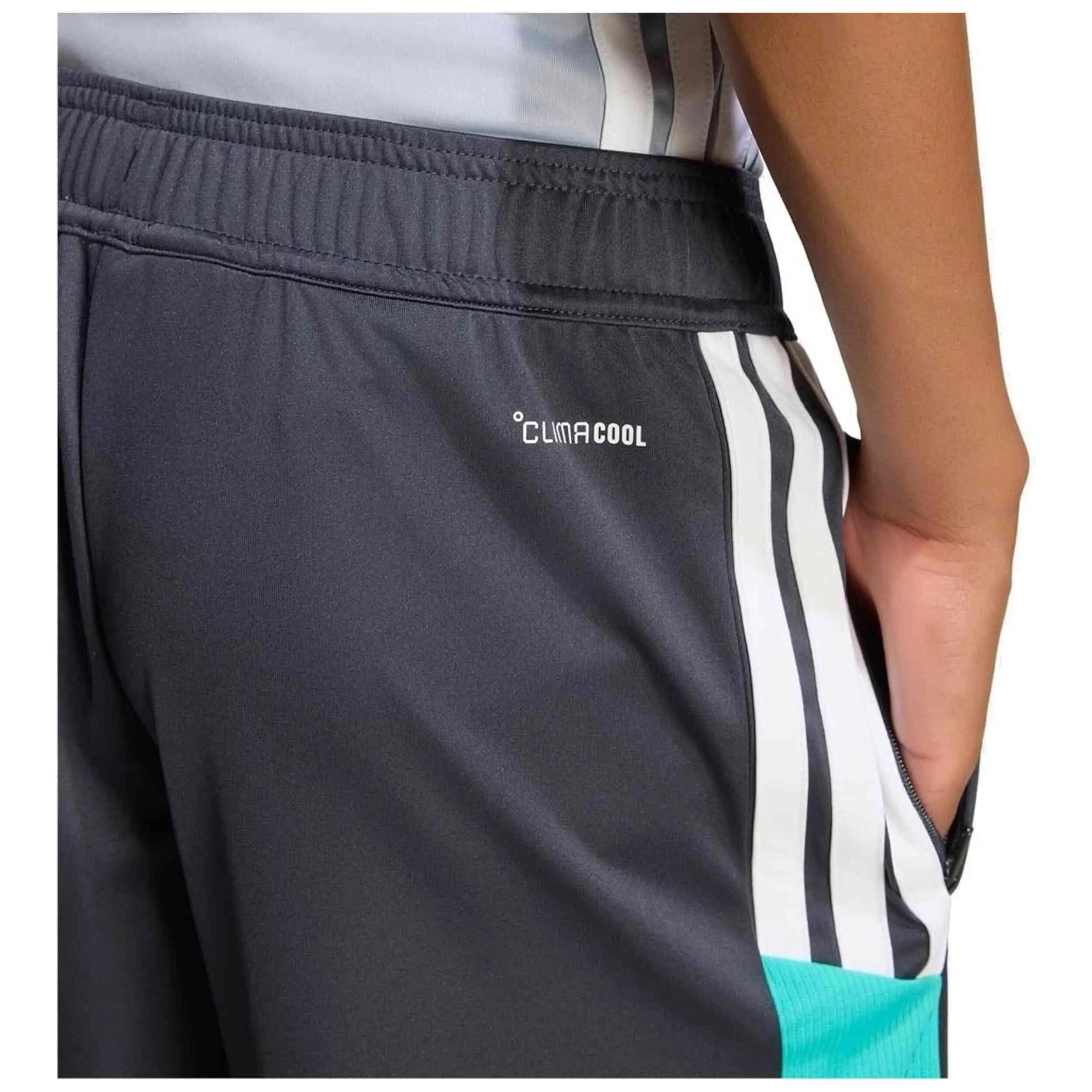 Short Adidas modèle Tiro 26 Essentials "Night Grey / Mint R pour unisexe enfants 4/4