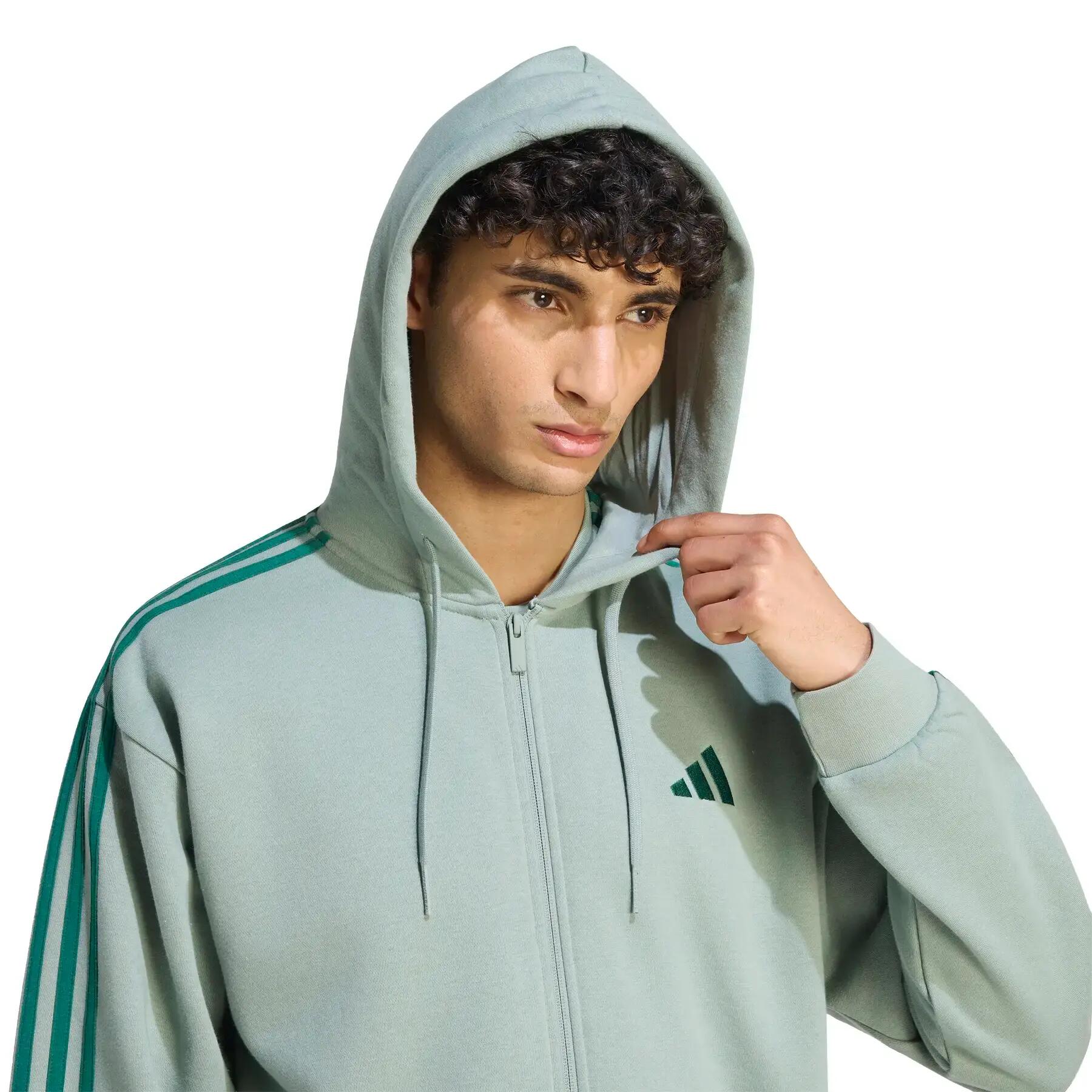 Sweatshirt à capuche zippé adidas Essentials 3-Stripes 5/6
