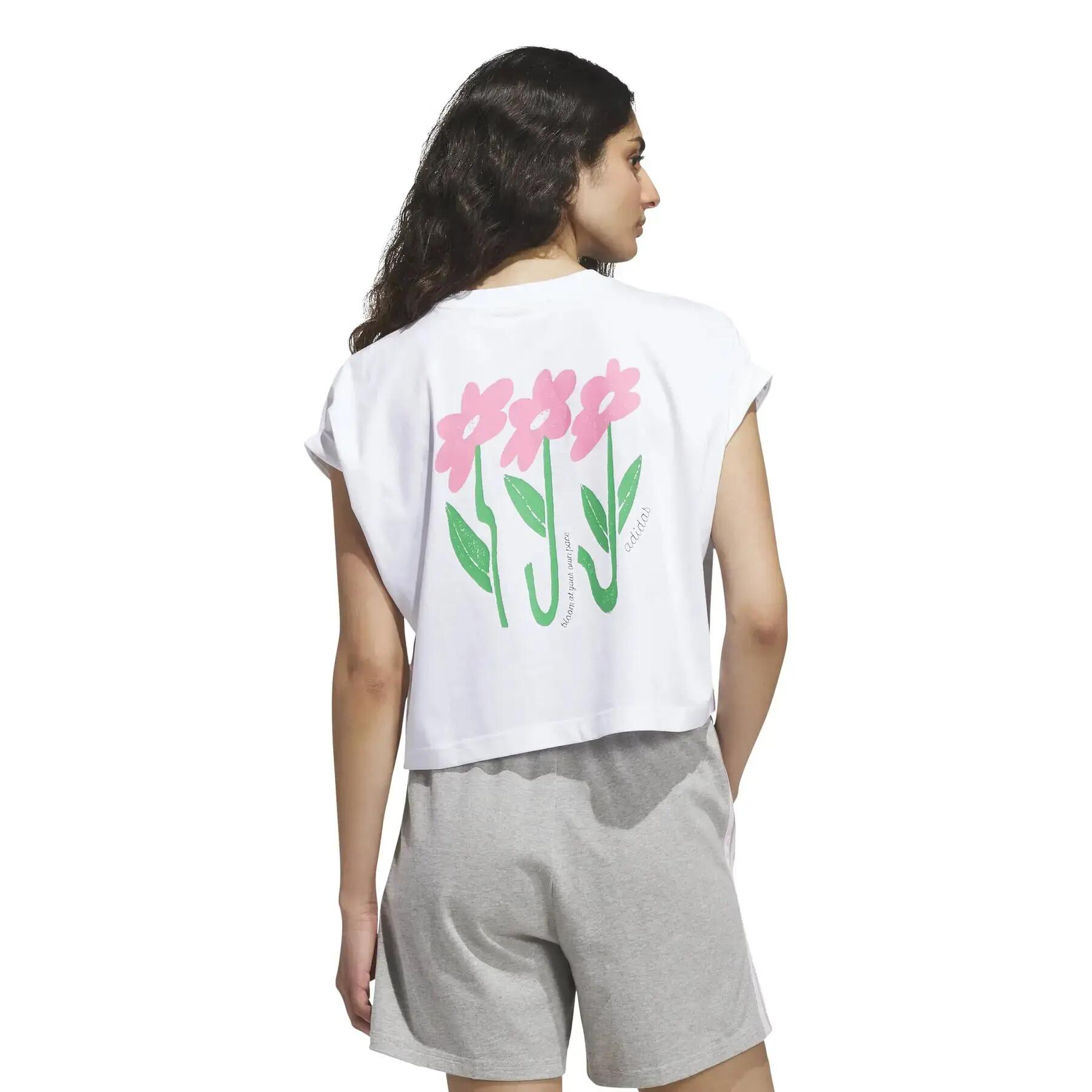 T-shirt femme adidas Three Flowers 4/6