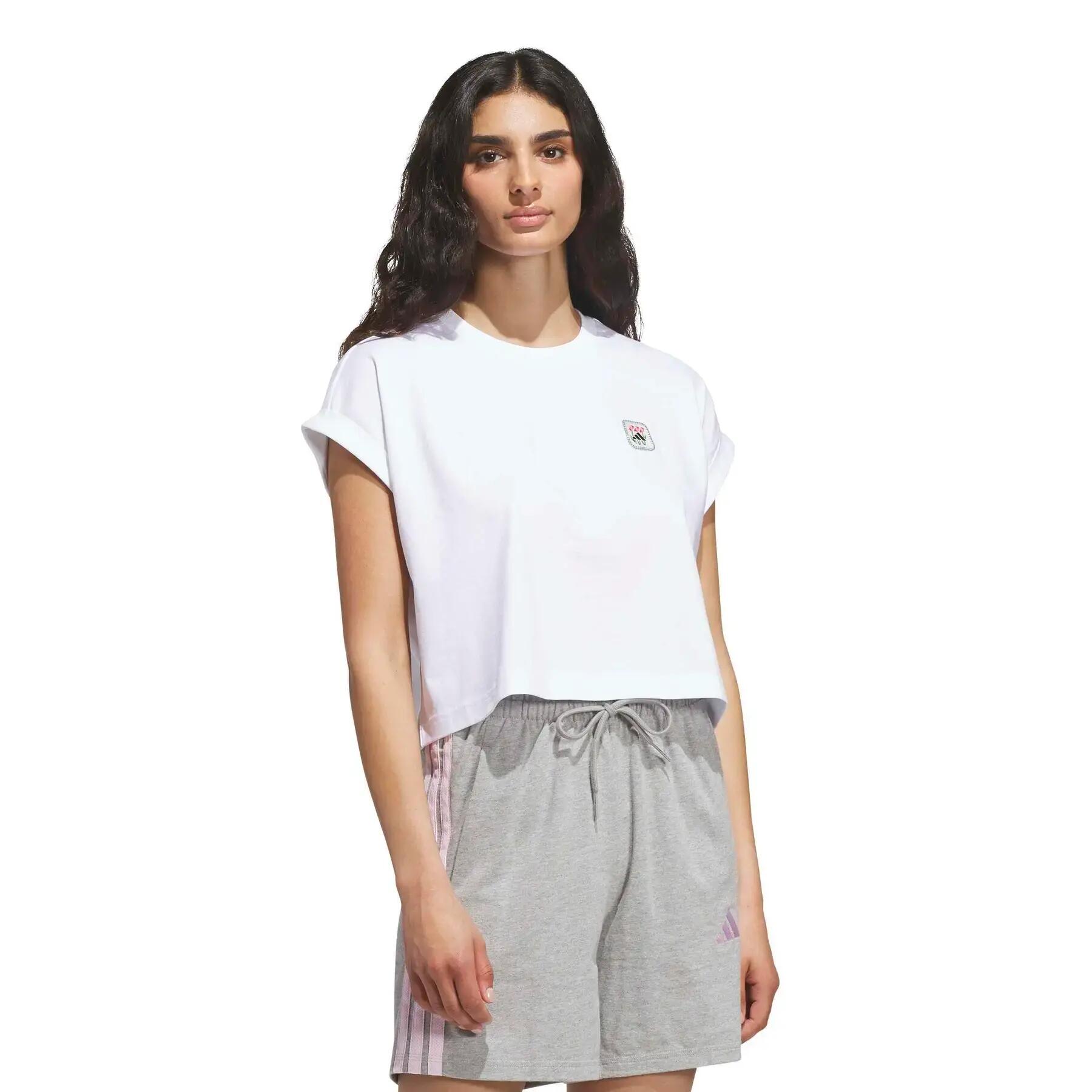 T-shirt femme adidas Three Flowers 3/6