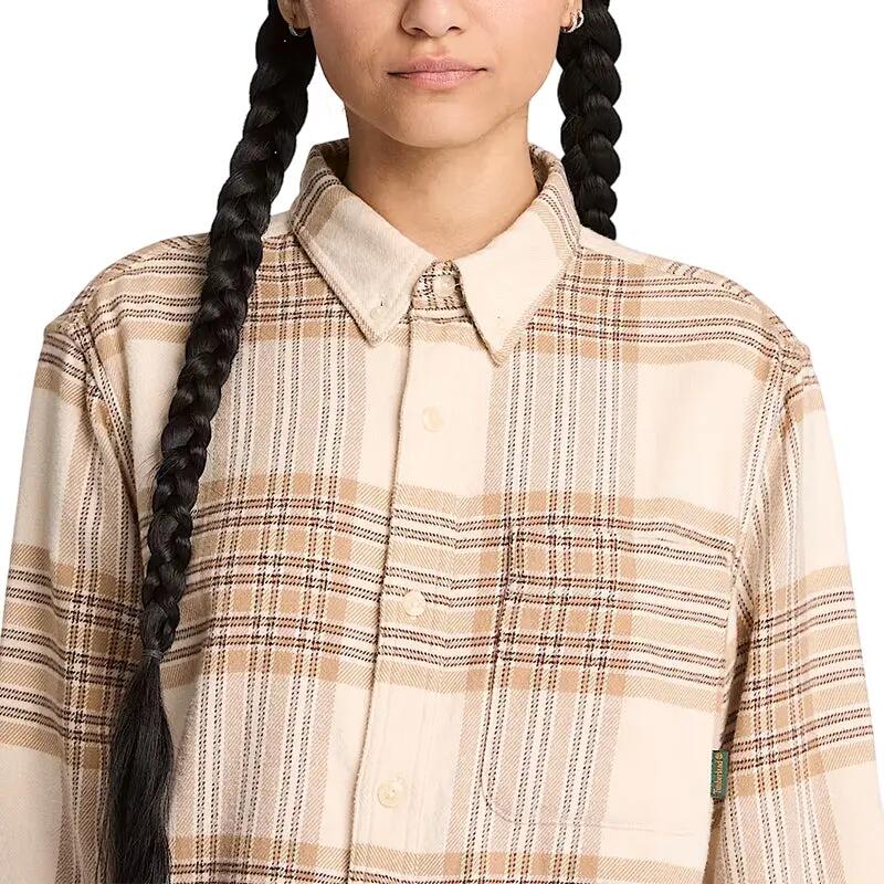 Camisa de Franela a Cuadros para Hombre Timberland 4/5