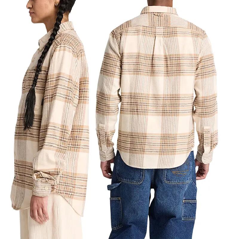 Camisa de Franela a Cuadros para Hombre Timberland 3/5