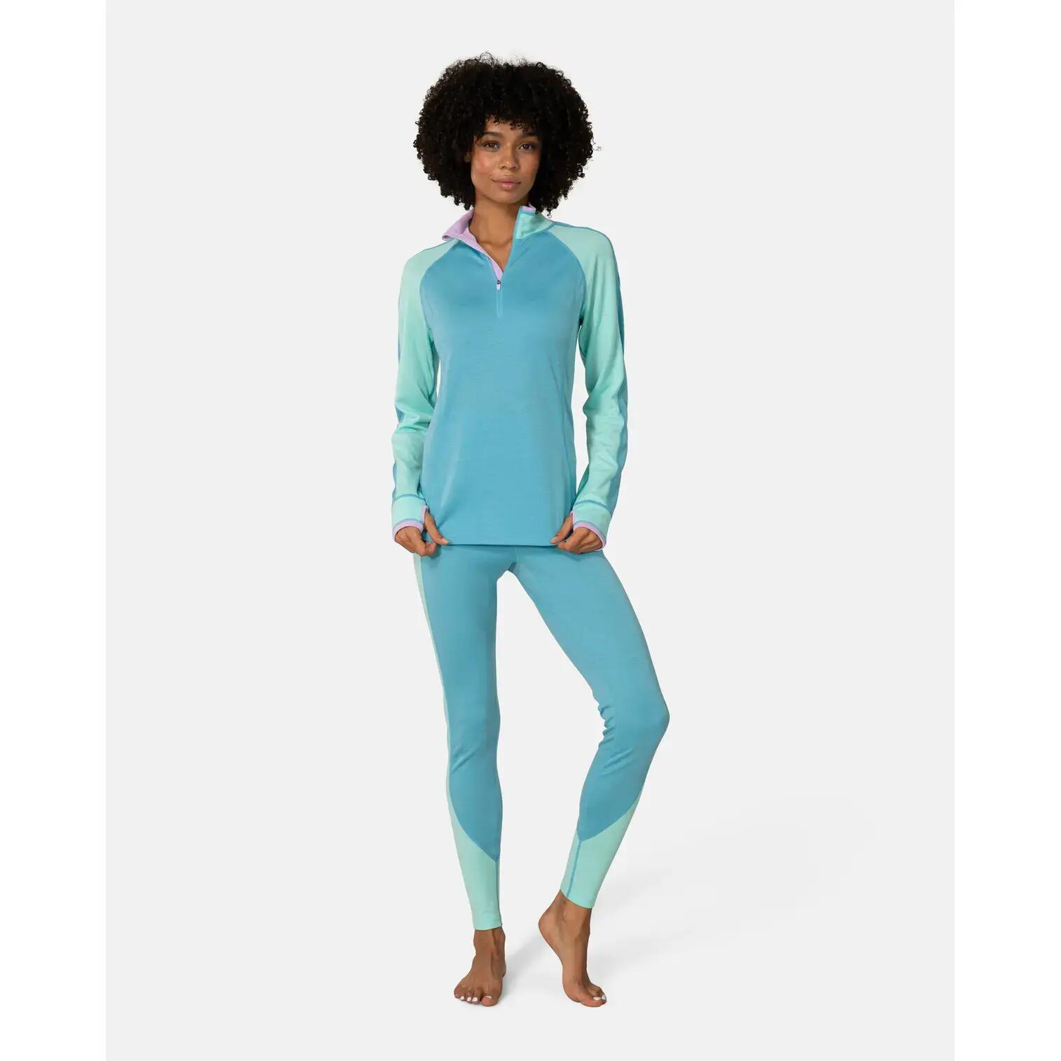 Maglia sottile 1/2 zip a maniche lunghe donna Kari Traa Mila 5/7