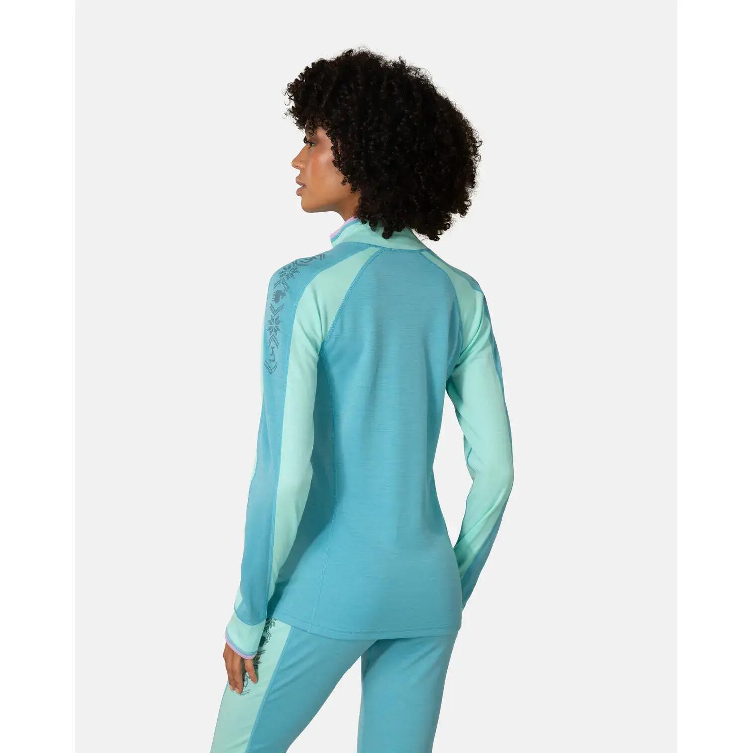 Maglia sottile 1/2 zip a maniche lunghe donna Kari Traa Mila 4/7