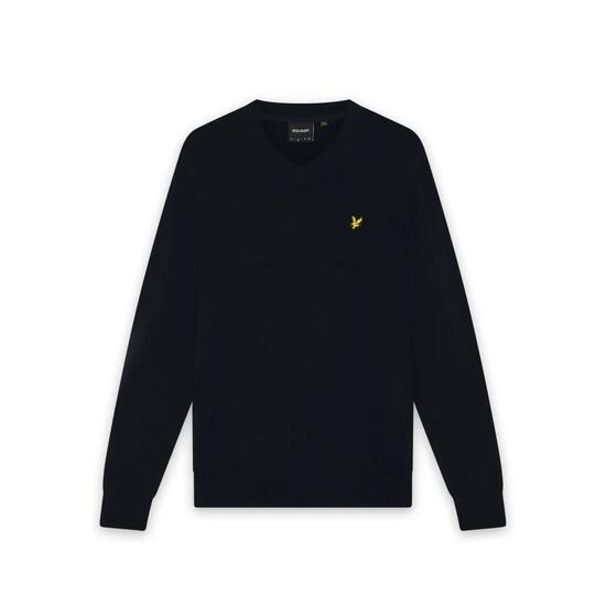 Pullover mit V-Ausschnitt aus Merino-Baumwolle Lyle & Scott