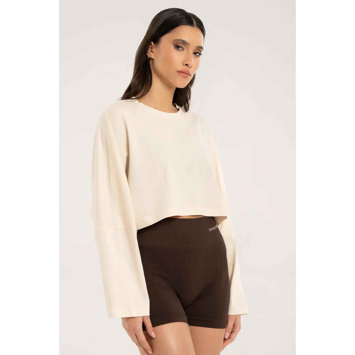 T-Shirt, langarm, crop, Damen Gym Glamour 2/4