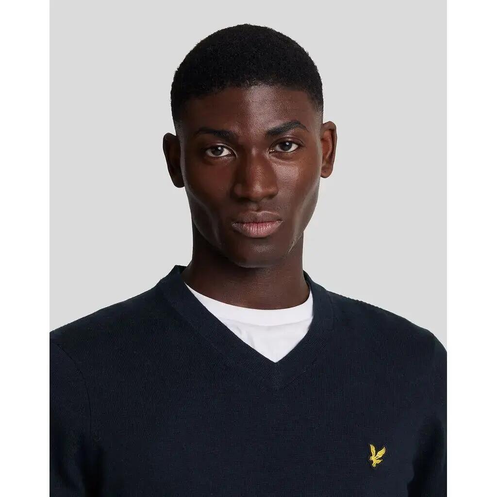 Trui met v-hals van merinoskatoen Lyle & Scott 6/6