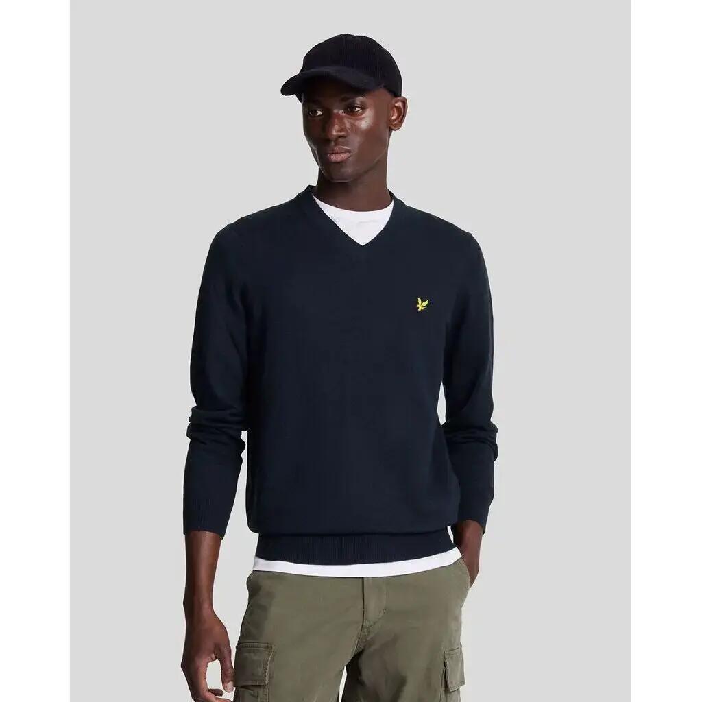 Trui met v-hals van merinoskatoen Lyle & Scott 3/6