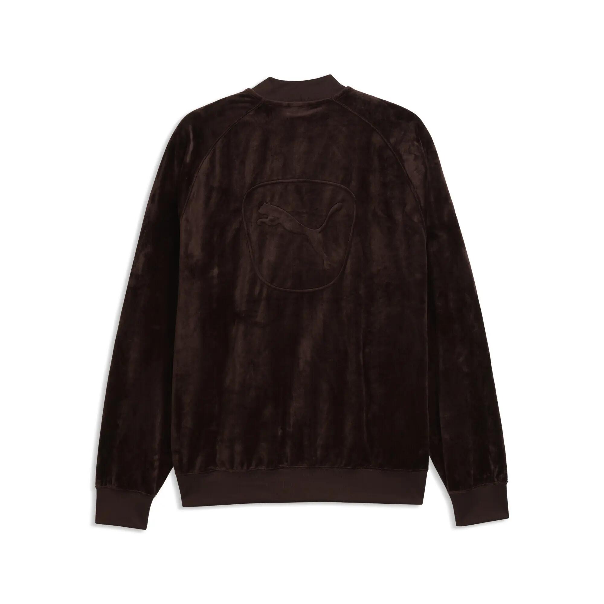 Męska luźna bluza dresowa Essentials Elevated Velour PUMA 5/5