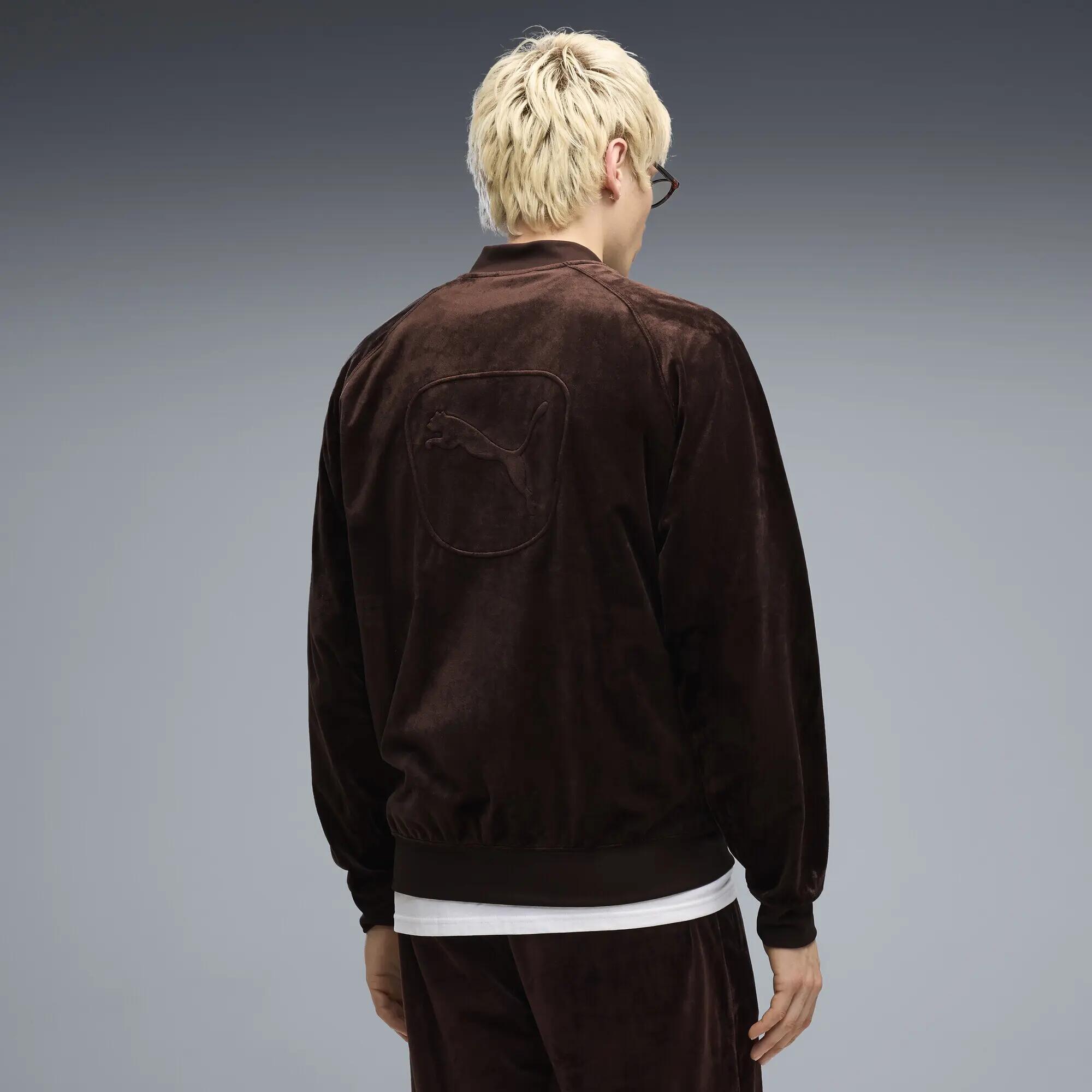 Męska luźna bluza dresowa Essentials Elevated Velour PUMA 3/5