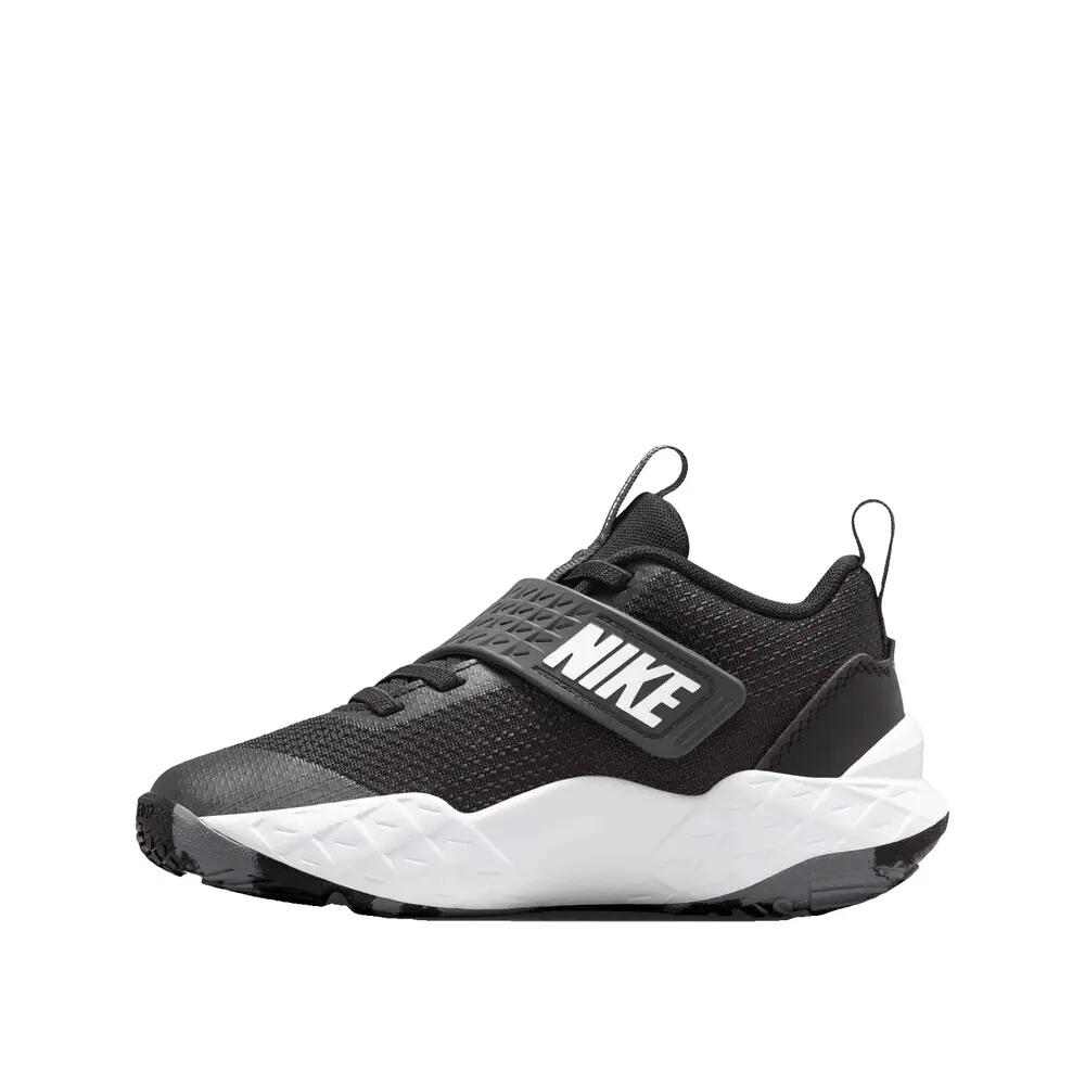 Nike Team Hustle D 12 Basketballschuhe Schwarz/Weiß 4/6