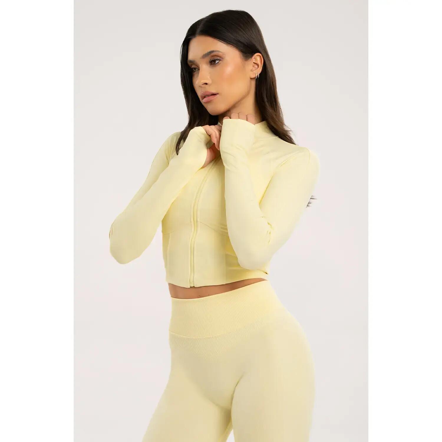 Dames Zipper Sweatshirt Gym Glamour Corset 3/5