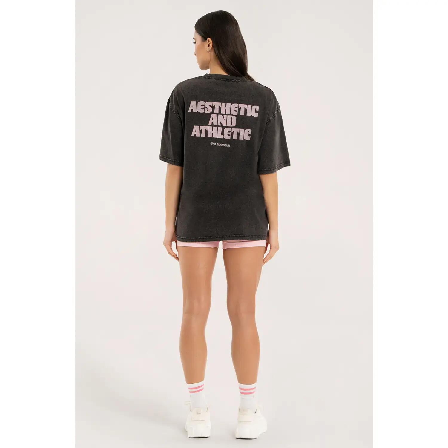 Dames-T-shirt oversized Gym Glamour Aesthetic and Athletic 4/4