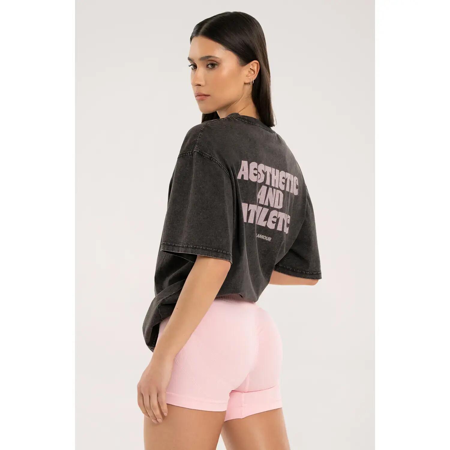 Dames-T-shirt oversized Gym Glamour Aesthetic and Athletic 2/4