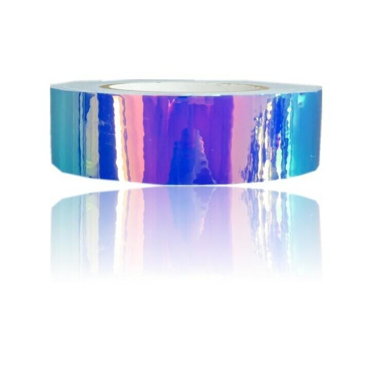 Nastro adesivo per decorare RG, clavette e cerchi 11m LASER " BLU VIOLA "