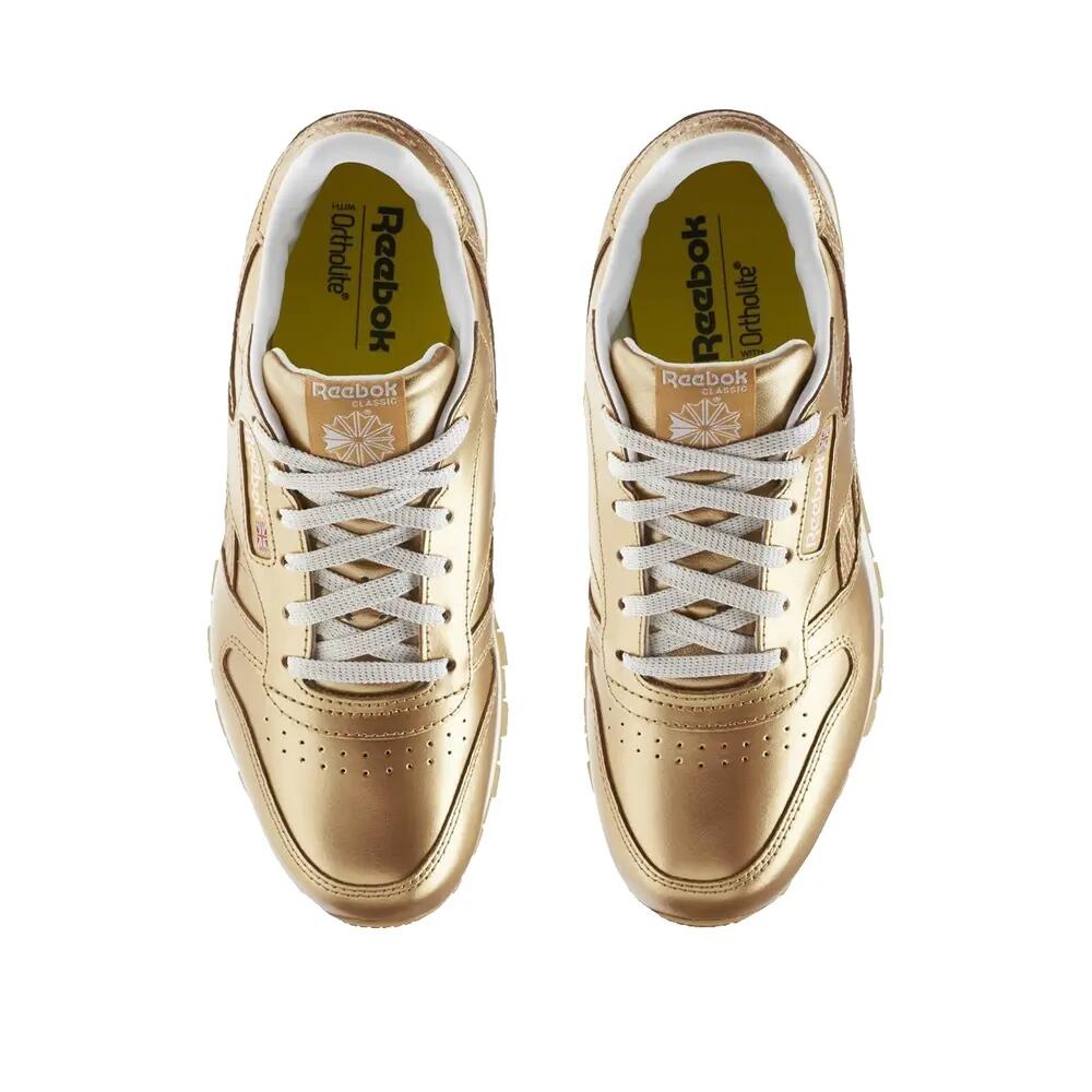 Scarpa universali bambini Reebok Classic Leather Metallic Brass 6/7