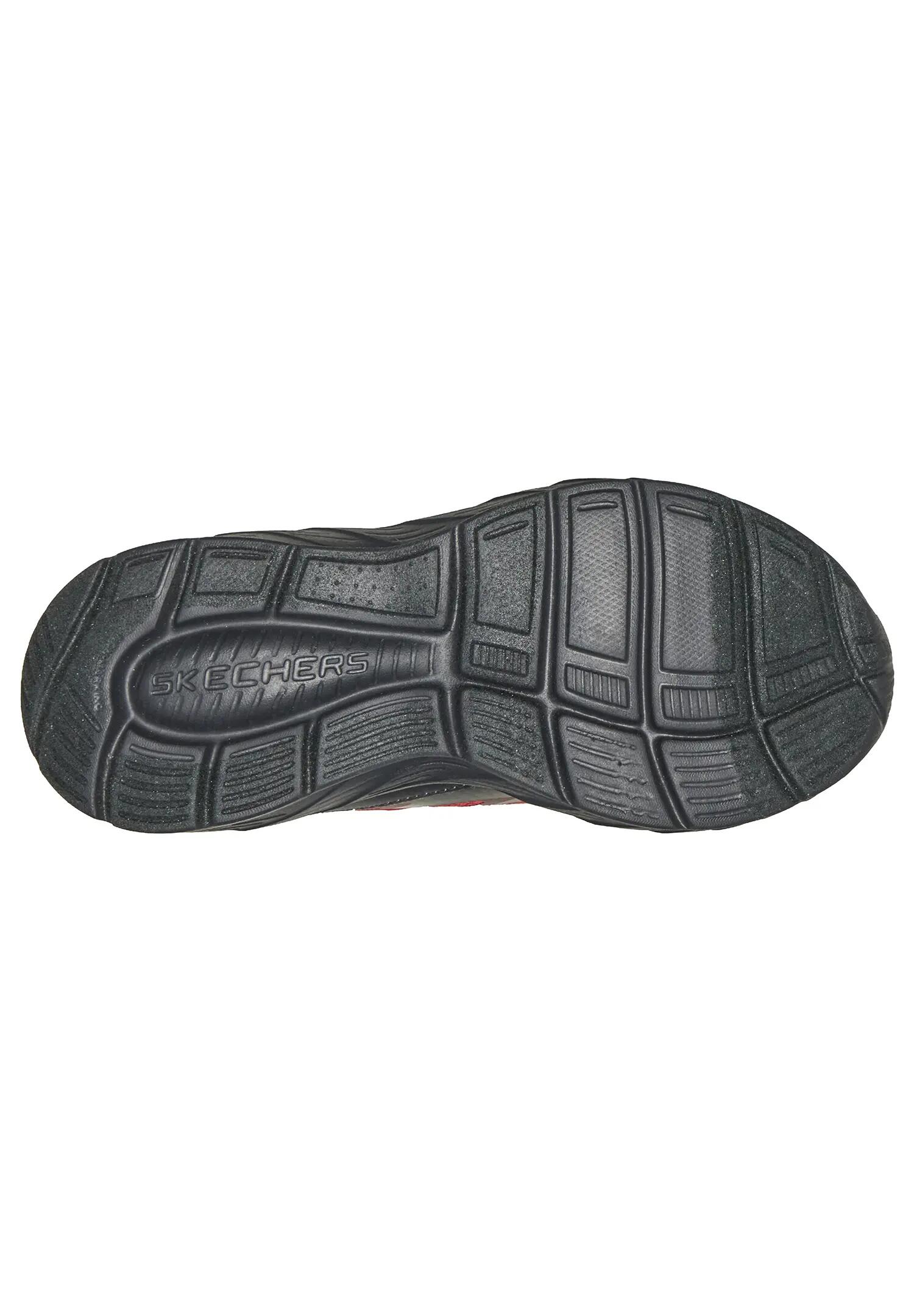 Skechers Jungen Boundless Strike Flow Sneaker Rot Schwarz 3/5
