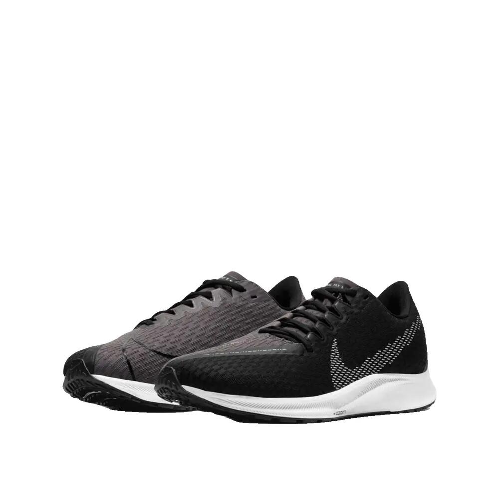 Calçado de corrida Nike Zoom Rival Fly 2 Preto/Branco/Cinza 3/4