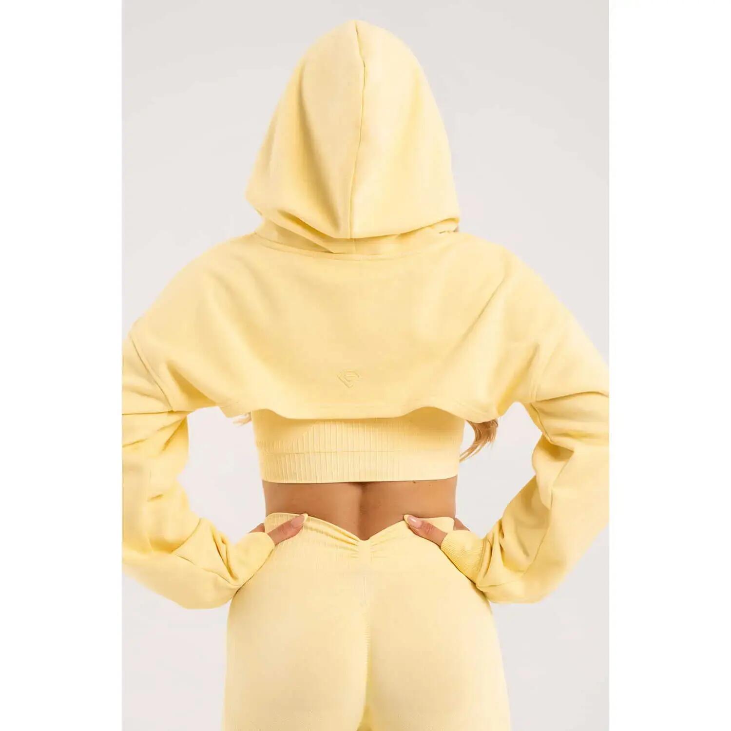 Dames Cropped Hoodie Gym Glamour 4/5