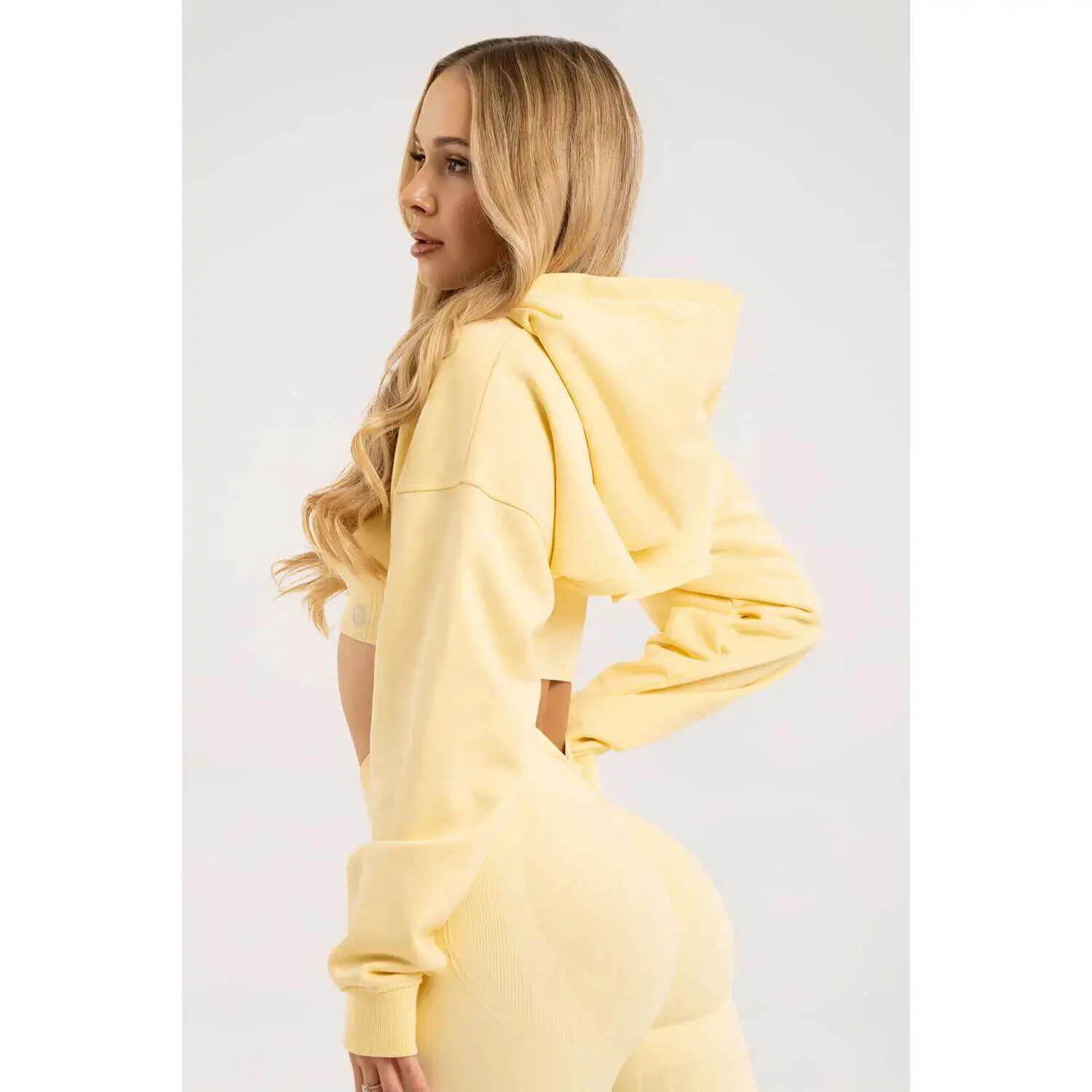 Dames Cropped Hoodie Gym Glamour 3/5