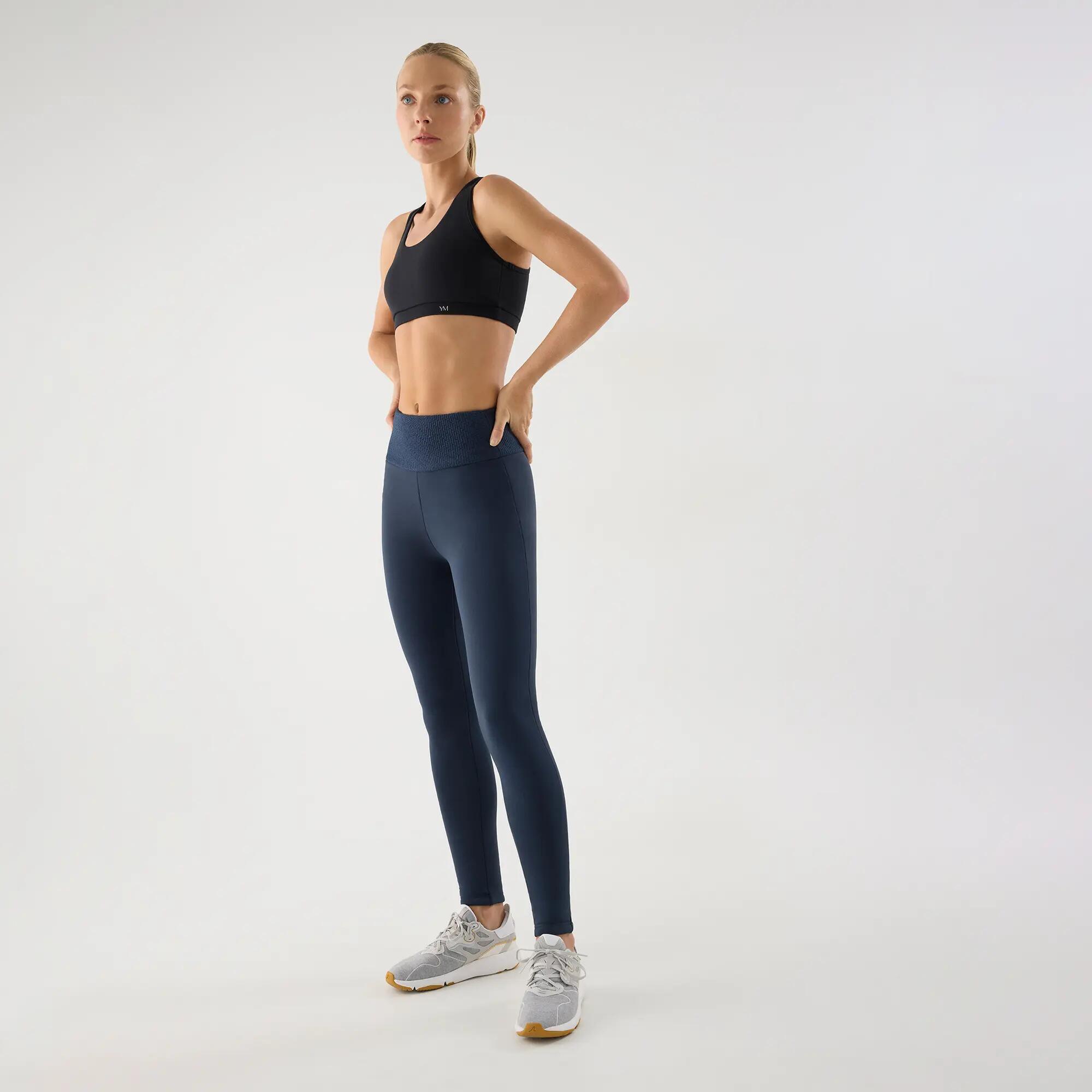 ULTRA TÉRMICO Leggings deportivos afelpado polar azul marino 3/6
