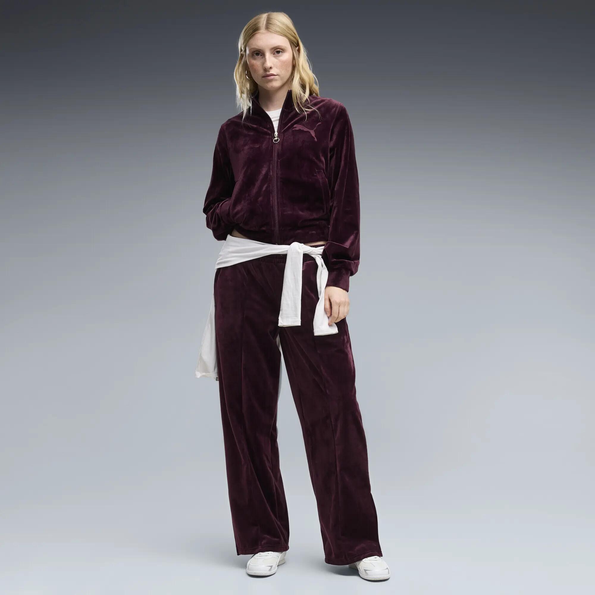 Damska bluza dresowa Essentials Elevated Velour PUMA 4/5