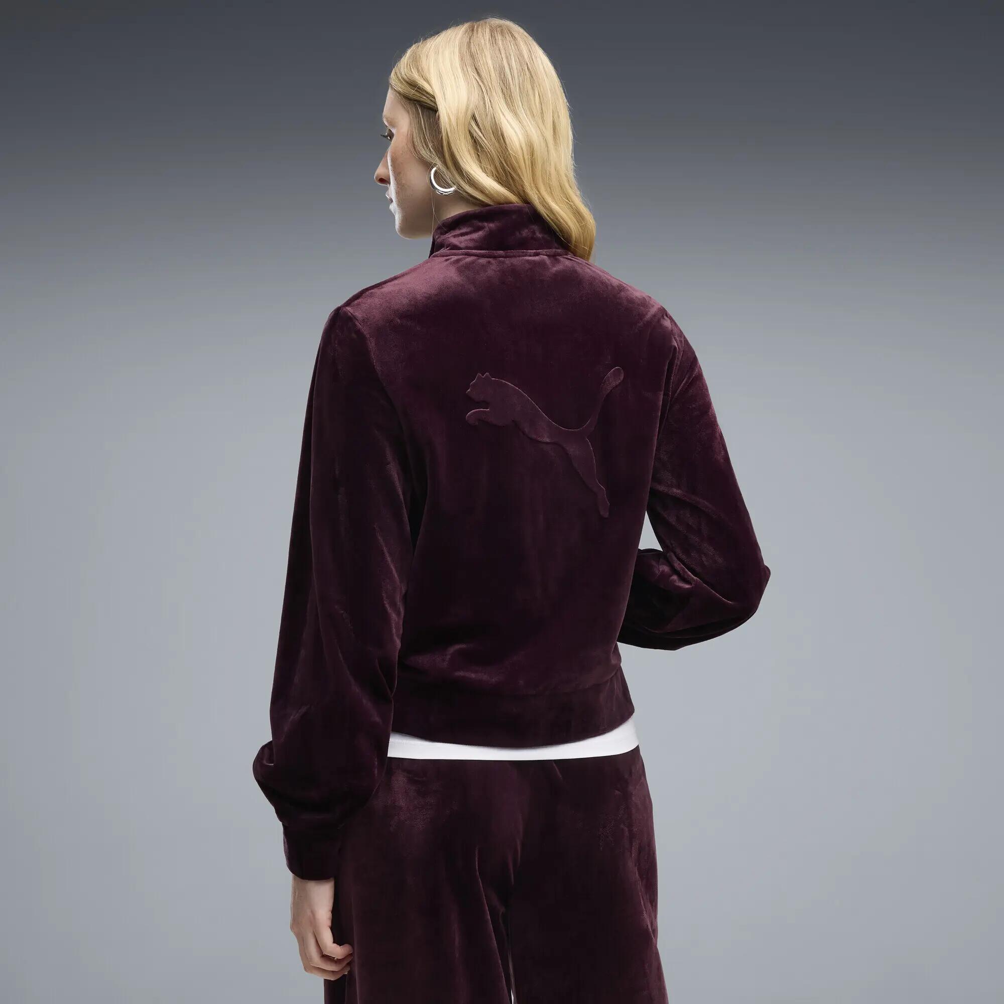 Damska bluza dresowa Essentials Elevated Velour PUMA 3/5
